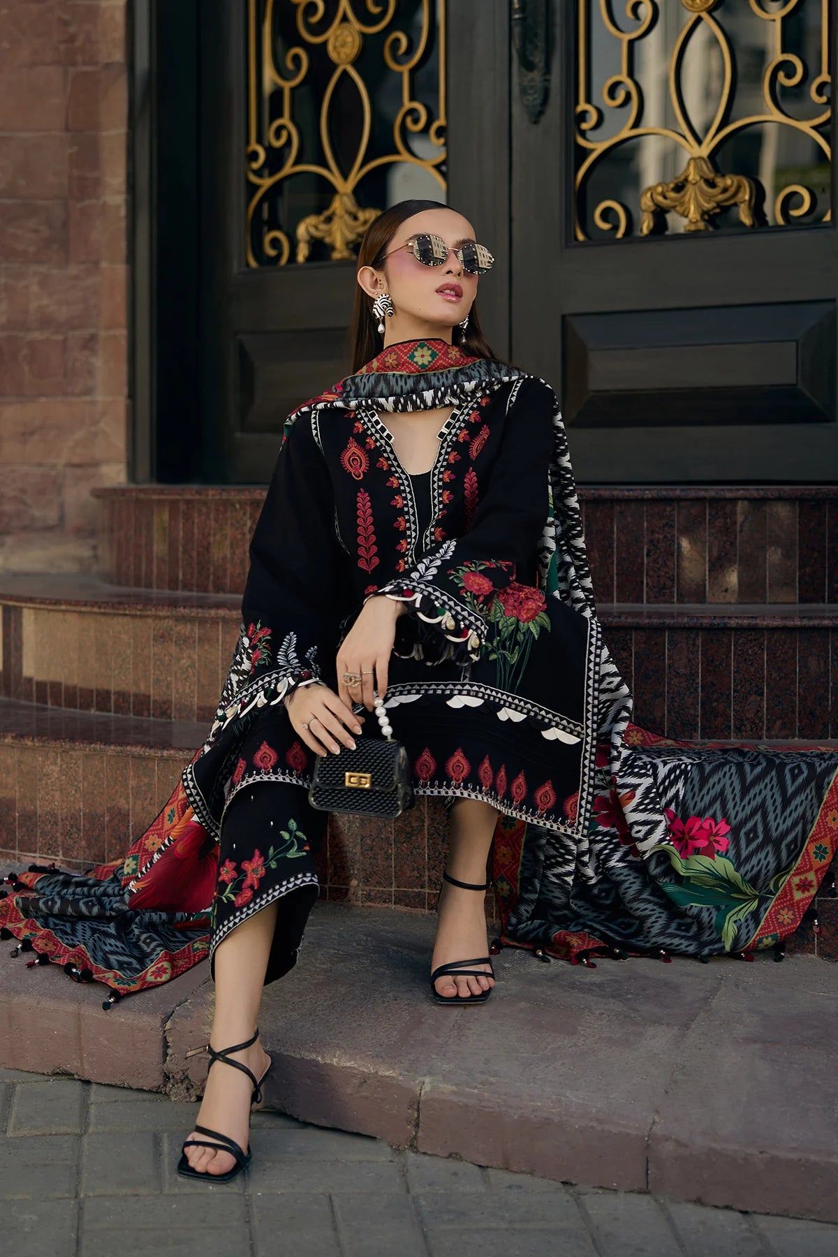 Charizma Lawn Embroidered Three Piece CH-01